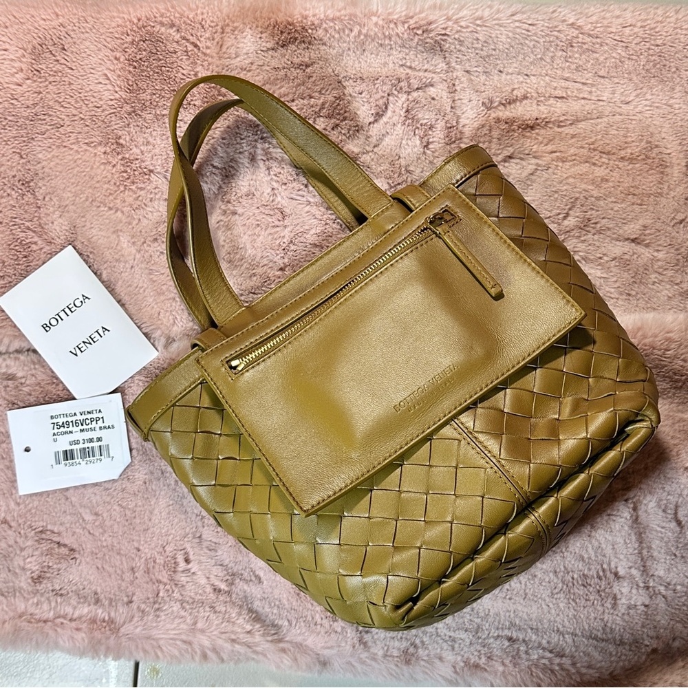 Bottega Veneta
Small Flip Flap Intrecciato Leather Shoulder Bag